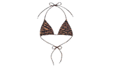 X DIB Orange Tiger Bikini top "Brown" CHRM1084