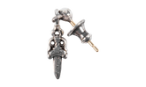 Drop Stack Dagger Earring Silver "Red" CHRM0901