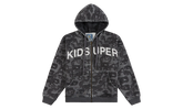 Kid Super Face Camo Hoodie "Black" KS006