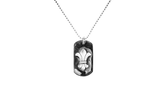 Fleur Dog Tag Pendant "Silver" CHRM0962