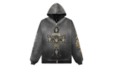 Represent Guns N' Roses Cross Zip Hoodie "Stained Black" MLM100760 04