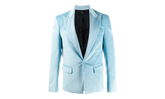 Velvet Blazer Sport Coat "Light Blue" Y0M12174VE LIB