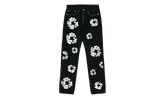 Levi's 501 Rhinestone Cotton Wreath Logo Jeans "White / Black" DT296
