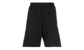 Diagonal Helvetica Sweatshorts "Black / White" OMCI006C99FLE0011001