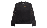 Star Studded Oversized Crewneck "Black" SAT003