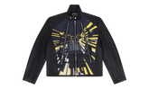 Leather Racing Jacket "Black / Yellow" LRJ001