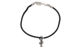 KZ Casette CH Cross Silk Bracelet "Black" CHRM0778