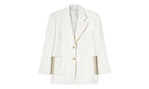 Single Breasted Tailored Blazer "White" PWEN028S23FAB0020403