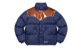 Glitter Yoke Down Puffer Jacket "FW22 - Navy" SU26914