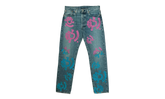 Bstroy Tears 501 Light Wash Jean "Pink / Blue" DT289
