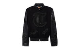 Oklahoma City Thunder Wool & Leather Old English Varsity Jacket "Black / Black" NBA OKL THU 102