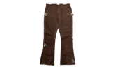LA Flare Carpenter Pants Paint Splatter "Dark Brown Multi" GDLFCDB