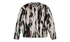 Camo Mohair Crewneck Sweatshirt "White" DT550