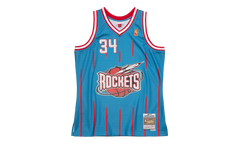 NBA Hakeem Olajuwon Reload 2.0 Swingman Jersey "1996 Houston Rockets - Blue" SMJYGS20080 HROLTBL96HOL