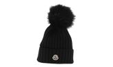 Large Fur Pom-Pom Hat "Balck" MON61