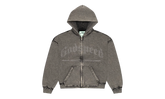 Studded OG Logo Hoodie "Grey Wash" GS009