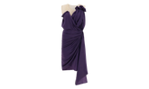 DRAPED MINI DRESS "RAISIN" RW DR0121 4778 E22 79