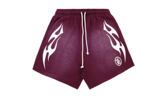 Flame Shorts "Burgundy / White" HSR099