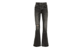 Vintage Flare Blowout Denim Jeans "Light Black" P004 VFLB324