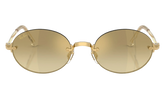 Ray-Ban Rimless "A$AP Rocky - Polished Arista Gold with Brown Mirror Gold Gradient Lens" RB3929 001 7I