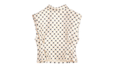 PATTERNED SLEEVELESS CROPPED TOP "CREAM" RW TO0305 5683 E23 002