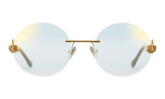508 Rimless Drill Mount F.U. Edition 24KT "Yellow Gold / Black / Flash Gold" DMMF2 0005 16T3
