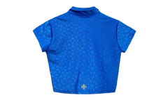 Cross Pattern Polo Tee WMNS "Blue" CHRM0826