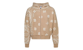 Bandana Knit Zip-Up Hoodie "Tan / Cream" RHPS24SW02973517 TCM