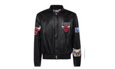 Chicago Bulls Full Leather Jacket Black AR "Black" NBA CHI BUL 105