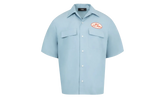 Station Patch Bowling Shirt "Ashley Blue" AMSTCA1150 ASHL
