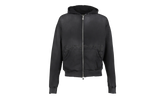 Elliott Distressed Logo Zip Up Hooded Sweatshirt "Washed Black" SS25HO005 WBLK