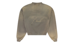 Script Logo Sunfaded Crewneck Sweatshirt "Elephant Green" RHDMHDS0043 ELGRN