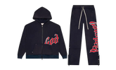 OG Logo Sweatsuit V2 "Navy Red" GS161