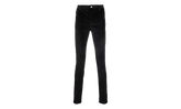 Velour Skinny Stack Denim Jeans "Black" MDS086 001
