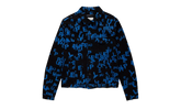BLACK/BLUE LETTERS SCREEN PRINT TRUCKER "Black" P024 BBSP123