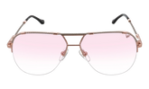 Blanco Half Rim 24KT Two-Tone "Rose / White Gold / Pink Gradient Photochromatic" HRBA2 0008 17A5
