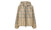 Gradient Check Hooded Jacket "Sand Beige" 8118831