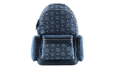 Medium Stark Backpack in Fabric "Denim Blue" MMKFAVE04HD001