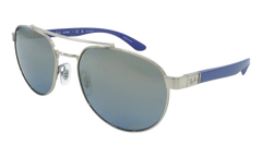 Irregular Polarized Sunglasses "Silver" RB3736CH-003-J0_56