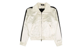 Full Zip Satin Track Jacket "White" MJT001 111 WHIT
