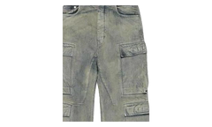 Double Cargo Jeans "Blue Faded Wash" DU02E7361 DMP BLUE