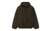Suede Fleece Modern Hoodie "Brown" 192HO256943F