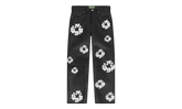 Levi's Leather Cotton Wreath Logo Pants "Black / White" DT340