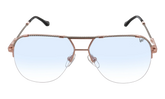 Blanco Half Rim 24KT Two-Tone "Rose / White Gold / Blue Gradient Photochromatic" HRBA2 0007 17A4