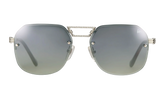 CEO Bevel Rimless Drill Mount 18KT "White Gold / Pastel Gray Gradient Flash Silver" DMCE2 0007 48B1
