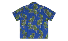 Searsucker Hawaiian Button-down Shirt "Blue" RHD-MTPS-0094