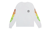 Floral Sleeve Gradient Long-Sleeve T-Shirt "White" CHRM1142