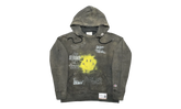Distressed Smiley Face Hoodie "Black" A09HD551 BLACK