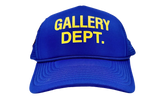 Logo Trucker Hat (4 G Patch Custom) "Blue Yellow" Qw