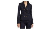 Pinstripe Double Breasted Blazer Suit Jacket "Navy" 0400022558453